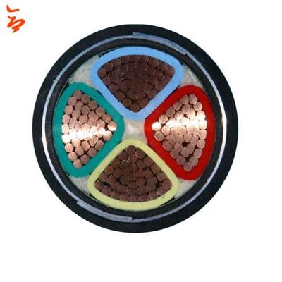 China Power Plant 0.6/1KV 4 Core Copper Conductor XLPE Insulated Armored SWA 120mm2 PVC Sheath Power Cable for sale