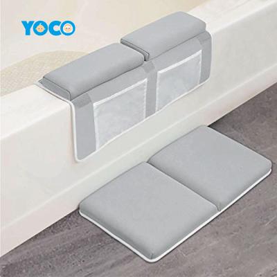 China 2021 New Baby Bath Kneeler - Waterproof, Detachable, Kids Bath Elbow Organizer Toy and Toiletry Pad Viable Rest for sale