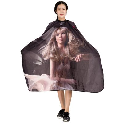 China Popular Waterproof Barber Cape Custom Barber Hairdressing Sublimation Salon Capes for sale