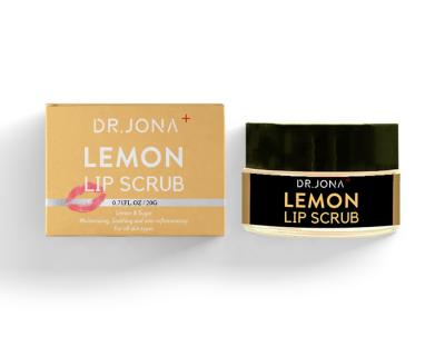 China Lips Lips Private Label Vegan Natural Lip Scrubs Lip Exfoliator Hydrating Organic Lemon Sugar Scrub For Lip Repair for sale