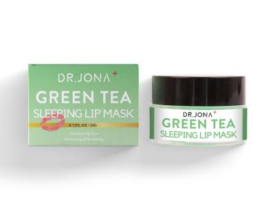 China Anti Wrinkle Private Label OEM Lip Mask Natural Matcha Green Tea Lip Sleep Hydration Mask for sale