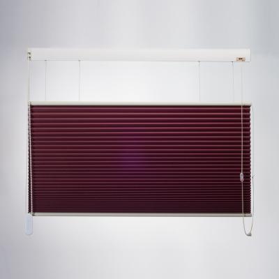 China Waterproof fashion multi-color upper bottom and lower rope manual blind honeycomb blinds for sale