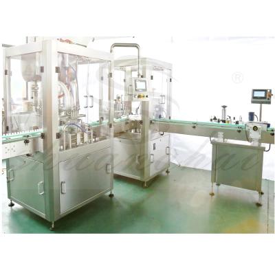 China Low Cost Capping Labeling Machine Beverage Filling Adhesive And Glue Filling Machine for sale