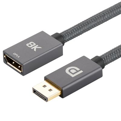 China Multimedia ULT-Unite New Product Design 1m 2m 8K DisplayPort to DisplayPort 1.4 Female Extension Cable for sale