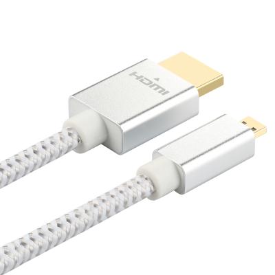 China Camera ULT-Unite 4K HDMI Micro To HDMI Cable 1.2m Braided HDMI Type D Cord For Digital Camera Camcorder for sale