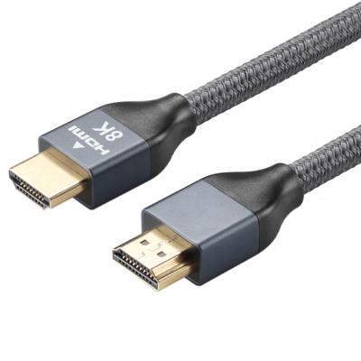 China COMPUTER ULT-Unite Ultra High Speed ​​8K HDMI Nylon Braided Cable 1.5m 48Gbps HDMI 2.1 Kable for sale