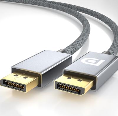 China Good Quality Braided Multimedia 8K @ 60Hz DisplayPort To DisplayPort 1.4 Cable for sale