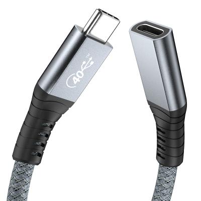 China Mobile Phone ULT-Unite Factory Direct Gray 0.3m 0.5m 0.8m USB4 Cable Complete Type C Cable 40Gbps 100W USB 4 Extension Gen 3 Cable for sale