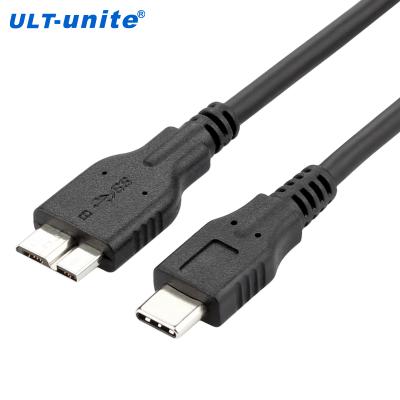 China COMPUTER ULT-Unite Black 1m USB Type C To Micro USB 3.0 B Cable For Smartphone External Hard Drive for sale