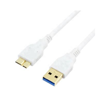 China High Quality Slim White 3.0 A USB Camera to Micro B Cable for sale