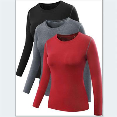 China Soft Quick Dry Comfortable Kind Running Exercise Women's Breathable Gym Long Sleeve T-Shirt for sale