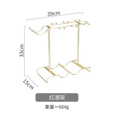 China Other Household Lightweight Luxury High End Table Top Hung Wine Glass Rack for sale