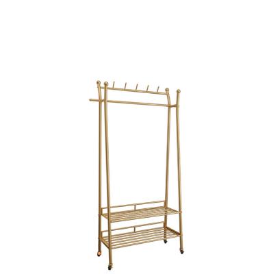 China European Wholesale Metal Bedroom Factory Multifunctional Mobile Coat Rack for sale