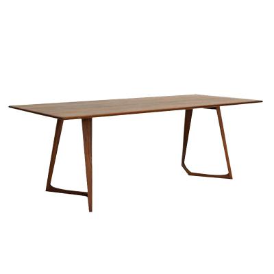 China Simple Wooden Designer Dinning Table Northern Europe Center Desk Table Design for sale