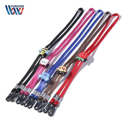 China Hot Selling Adjustable Personalized Kids Custom Adjustable Cute Face Holder Masking Lanyard for sale