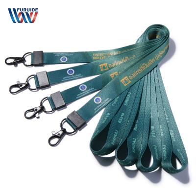 China 2021 Custom Nylon Logo Printing Ribbon Polyester Lanyard for sale