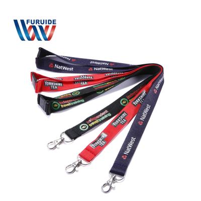 China Promotional Gift No Custom Key Chain Lanyard With Logo Sublimation Min Order for sale