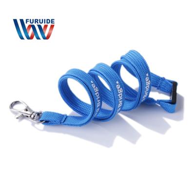 China Promotional ID Card Polyester Tube Lanyard and Tubular Phone Holder Neck Strap for sale