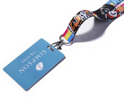 China 2021 Customized Wholesale Cheap Polyester China Fashion Printing Lanyard Loss Customization With ID Card for sale