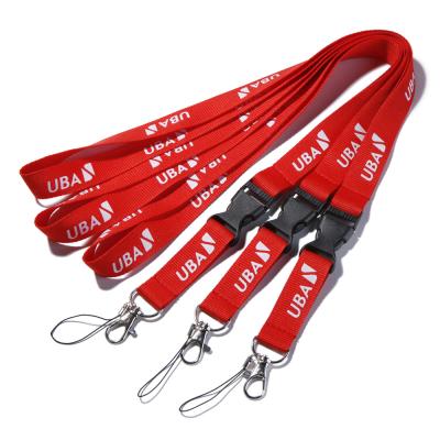 China Polyester Customized Sublimation Phone Card Holder Polyester Loose Neck Lanyards for sale