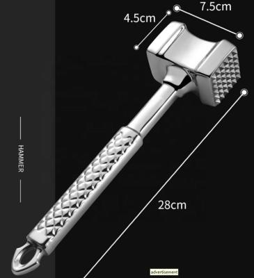 China Sustainable 304 Stainless Steel Meat Hammer 18/10 Meat Tenderizer Kitchen Cooking Tool Cookware Hammer Kitchen Accessories for sale