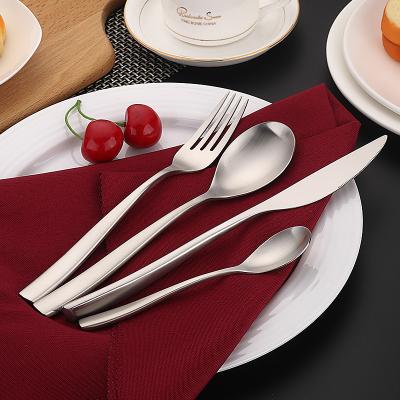 China D033 Viable Hongda 18/10 304 Design 304 Stainless Steel Forge Spoon Fork Knife Patented Heavy Noble Design 304 Silver Cutlery for sale