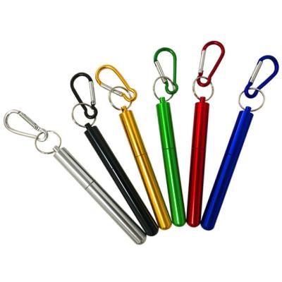 China Hongda Ecological Portable 304 Stainless Steel Metal Sustainable Folding Straw for sale