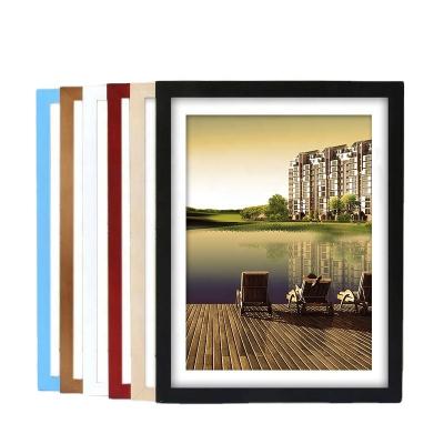 China Wholesale Eco-friendly Durable Cheap A0 A1 A2 A3 A4 A5 5x7 11x14 24x36 Inches Modern Wood Frame Home Decoration Painting Picture Frame for sale