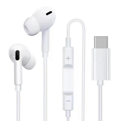 China Promotion In-Ear Wired Earphone Band In-Ear With Mic Usb Type C Plug And Play Wired Headset for sale