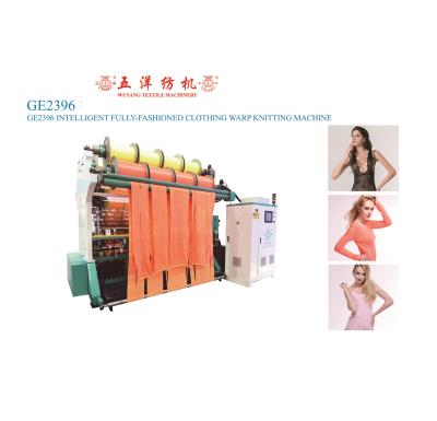 China Warp Fully Knitting Fashion Garments GE2396 Warp Knitting Machine for sale