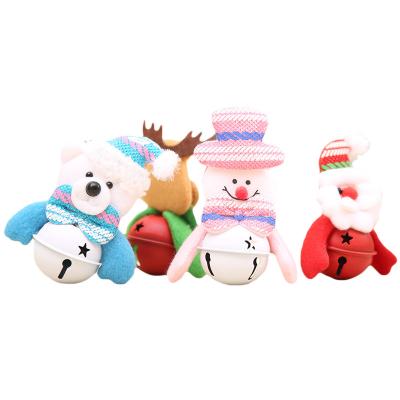 China Christmas Tree Decoration Accessories Hanging Doll Bells Snowman Elder Bell Supplies for sale