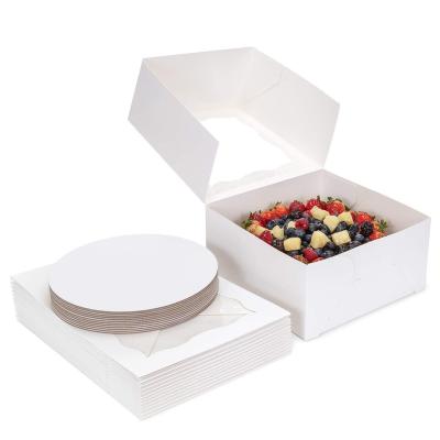 China Wholesale Materials Recycled Custom Cupcake Handle Box Customizable Cheap Cake Boxes for sale