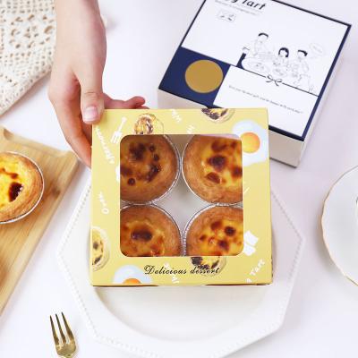 China Wholesale High Quality Recyclable Cardboard Bakery Packaging Box Recyclable Perferct For Package Donuts Pastries Pies Cakes for sale