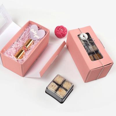 China Best Materials Price Valentine's Day Recycled Gift Packaging Box With Clear Window Box for sale