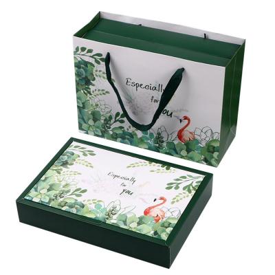 China High Quality Recyclable Flamingo Flip 80/100g Moon Cake Blister Gift Package Tray Paper Box for sale