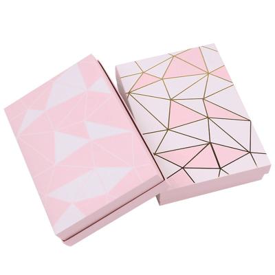 China High Quality Recyclable Thicken Pink Moon Cake Chocolate Cookie Handle Gift Paper Packing Box for sale