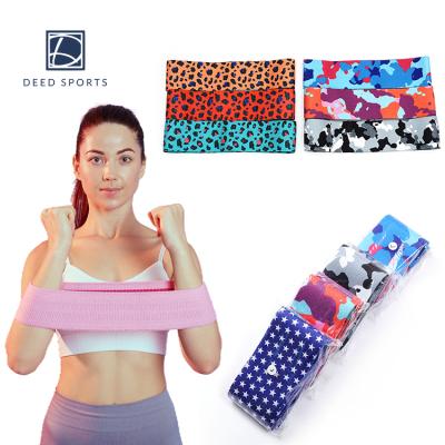 China 86cm Exercise Resistance Band Glute Activation Hip Circle Wholesale Booty Design Stretchable Woven Fabric Body Bands zu verkaufen