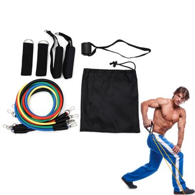 China 150Lb 11 Pcs Tube Set And Sliders Elastic Band Exercise Loop Resistance Bands Latex Tubes zu verkaufen