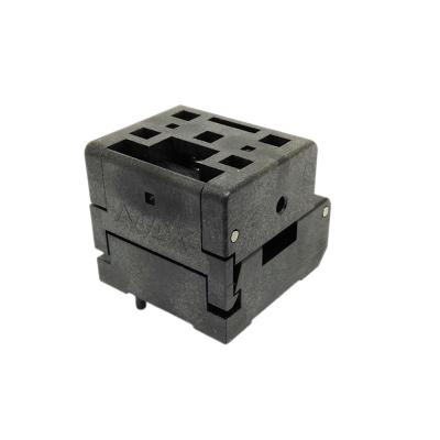 China QFN44 Burn-in Socket Pin Pitch 0.5mm IC Body Size 7x7mm IC550-0444-010-G Clamshell Flash Test Socket Adapter for sale