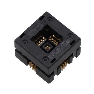 China Qfp48 Ic Socket With Grounding Structure Aging Test Socket Programmer Adapter Socket 0.5mm Spacing Chip Body Size 7 × 7m for sale