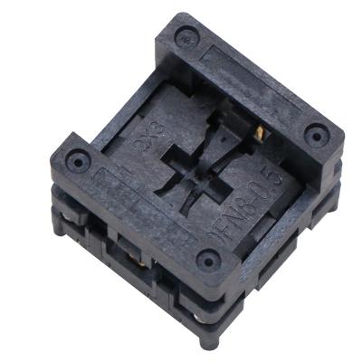 China Qfn/dfn8 Ic Socket Burner Adapter Aging Seat 0.5mm Spacing Chip Size 2 × 3mm for sale