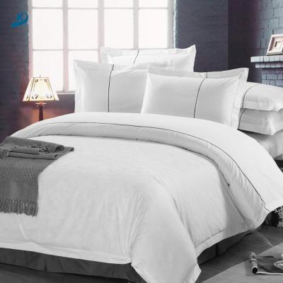 China Disposable Hotel Bedding Queen Size Bleach Cream Hotel Sheet Set for sale