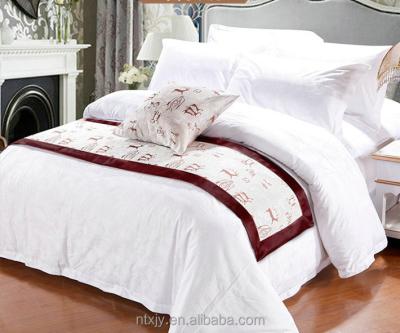 China Wholesale Durable Jacquard Bed Scarf, Luxury Cotton Bed Spread, Hotel Bed Runner for sale