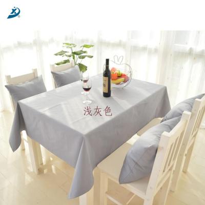 China Oilproof Solid Home Party Decoration Rectangle Tablecloth For Party for sale