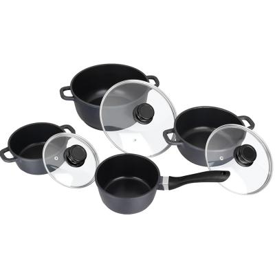 China Sustainable Aluminum Cooking Pot Set for sale