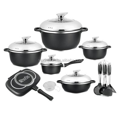 China Viable Die Cast Aluminum Non-Stick German Cookware Sets for sale