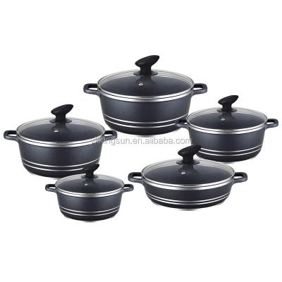 China Durable Non-Stick Cast Aluminum Pot Set for sale