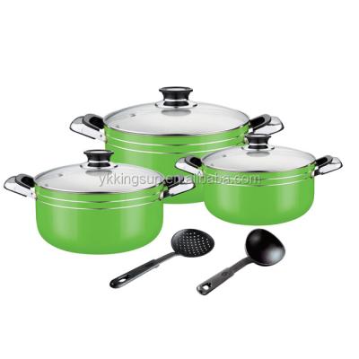 China Durable pressing cast aluminum alloy cookware set for sale