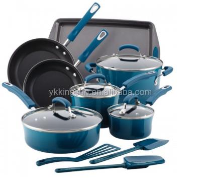 China Sustainable 10pcs Rachael Ray Cookware Set for sale