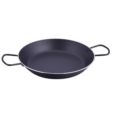 China Sustainable Electric Induction Squeezing Aluminum Nonstick Paella Pan for sale